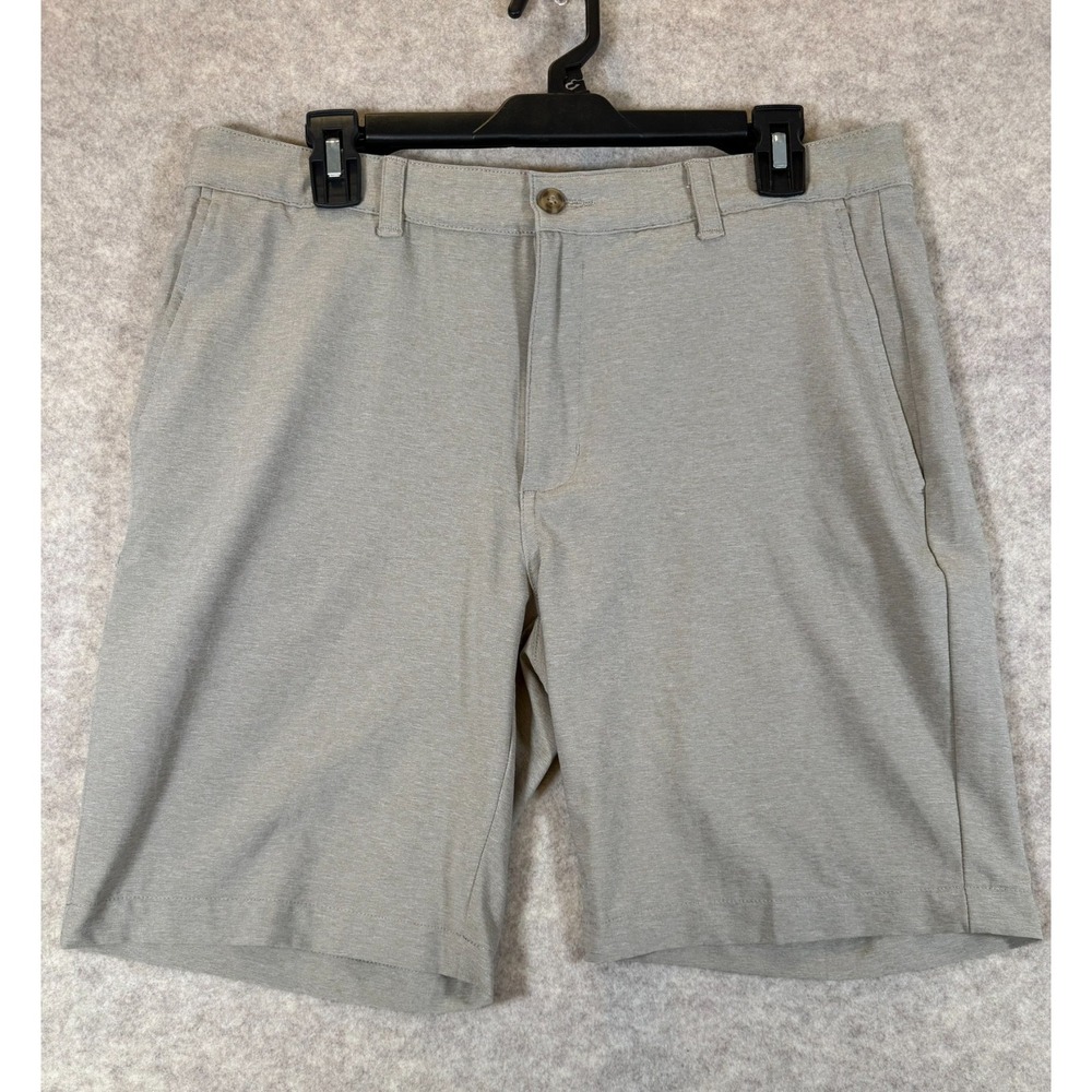 Ben Hogan Mens Golf Shorts Size 32 Tan Heather Performance Stretch WT5179
